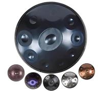 Handpan Drum 440hz/432hz Hand Pan Drum Instrument in D Minor, 22 Inches Handpan Drums for Adults, 9/10/12 Notes Steel Hand Drums with Bag Mallets Bracket(Blue,432HZ/10Note)