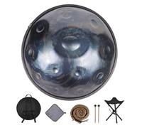 Handpan Drum 56cm Steel Instrument for Adults, 9 Notes 10 Notes 12 Notes in D Minor for Meditation and Yoga
