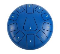Handpan Drum 8 Inch Steel Tongue Drum, 11 Notes Handpan with Mallet and Finger Picks, Percussion Instrument for Meditation and Yoga(DARK BLUE)