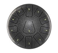 Handpan Drum 8 Inch Steel Tongue Drum, 11 Notes Handpan with Mallet and Finger Picks, Percussion Instrument for Meditation and Yoga(SILVER)