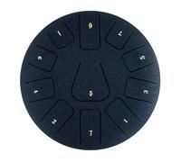 Handpan Drum 8 Inch Steel Tongue Drum, 11 Notes Handpan with Mallet and Finger Picks, Percussion Instrument for Meditation and Yoga(Blue)