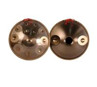 Handpan Drum 9/10/12/14 Notes 22 Inches 432hz Professional in D Minor Steel Handpan Drum Percussion Instrument for Professional Performance(432hz golden 14 tone)