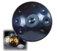 Handpan Drum, 9/10/12 Notes D Minor Harmonic Steel Tongue Drum with Soft Bag, Mallets, Stand, and Cloth