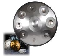 Handpan Drum, 9/10/12 Notes D Minor Harmonic Steel Tongue Drum with Soft Bag, Mallets, Stand, and Cloth