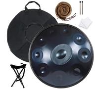 Handpan Drum,9/10/12 Notes D Minor Steel Hand Drums Harmonic Percussion For Sound Healing, Personal Meditation,Yoga,Handpan With 2 Mallets