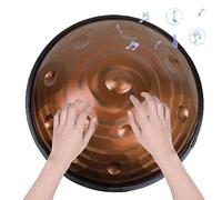 Handpan Drum 9/10/12 Notes,"Purple Performer" in D Minor 432/440Hz Professional Percussion Instrument/12 Notes/440Hz