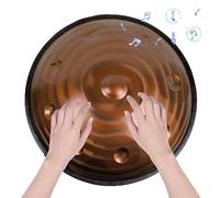 Handpan Drum 9/10/12 Notes,"Purple Performer" in D Minor 432/440Hz Professional Percussion Instrument/12 Notes/440Hz