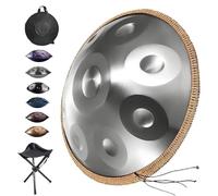 Handpan Drum, 9/10/12 Notes Steel Hand Pan Percussion Instruments, Harmony Hand Drums, 440hz/432hz In D Minor Handpan Drum Sets, For Beginners/Performers/Adults/Childre(D,440HZ/10Note)