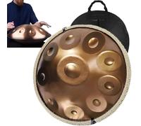 Handpan Drum 9/10/12 Notes Steel Handpan 432Hz/4440Hz Hand Pan Drums Percussion Instrument For Beginners,Meditation,Yoga,With Soft Hand Pan Bag 12 Notes (One Color 10 Notes(440HZ))