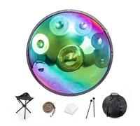Handpan Drum 9/10 Notes 22 Inch Handpan Drum 432HZ/440HZ D Minor, Harmonic Percussion For Sound Healing, Personal Meditation, Yoga(10 Notes(432HZ))