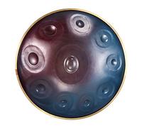 Handpan Drum 9 Note Steel Tongue Drum Percussion Drum 22 Inch Hand Drum Percussion Instrument with Handpan Bag,Drumsticks, Foldable Drum Tripod and Clearing Cloth
