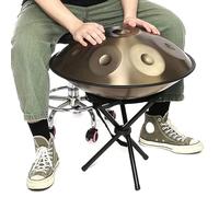 Handpan Drum, 9 Notes Steel, 432 Hz Tuning, Includes Stand and Case, Ideal for Meditation, Yoga, and Music Education