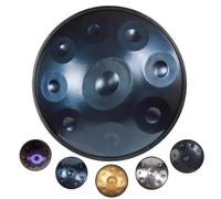 Handpan Drum D Minor 432Hz/440Hz 9 Notes Steel Hand Drum for Professional Performance (D3/A3/bB3/C4/D4/E4/F4/G4/A4)(Blue,432Hz)