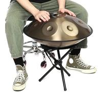 HandPan Drum, D Minor 440HZ Steel Handpan Drum Instrument, Handcrafted 9 Notes 22 Inches Tongue Drum Percussion Instruments for Musicians Sound Healers Meditation, with Bag Drumsticks and Stand