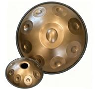 Handpan Drum For Adults - 22 Inch D Minor 17 Note 440hz Steel Hand Drum With Soft Bag, Mallet, Stand, Dust-free Cloth - Harmonic Percussion For Sound Healing, Meditation, Yoga