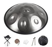 Handpan Drum For Adults - Hand Drum Instrument, 432Hz/440Hz 9/10/12 Notes Handpan Drums Steel Hand Pan In D Minor For Meditation, Music Therapy & Live Performances(E,432HZ/10Note)