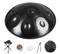 Handpan Drum For Adults - Hand Drum Instrument, 432Hz/440Hz 9/10/12 Notes Handpan Drums Steel Hand Pan In D Minor For Meditation, Music Therapy & Live Performances(C,432HZ/9Note)