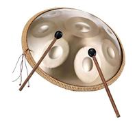 Handpan Drum for Adults, Steel Hand Pan Percussion Instruments, 9/10/12 Notes In D Minor Hand Pan Drum With Soft Bag, 2 Mallets, for Sound Healing, Meditation, Yoga(Gold,432HZ/9Note)