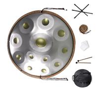 Handpan Drum For Meditation And Relaxation, Handpan Drums In D Minor For Adults, Steel Hand Pan Percussion Instruments(Golden eye,12 Notes (440Hz))