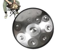 Handpan Drum for Sound Healing, Personal Meditation,Yoga,440Hz 9/10/12 Notes,Kurd Minor Popular Hand Drums/Purple - 12 Notes