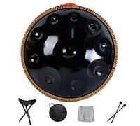 Handpan Drum Hand Pan 9 10 12 14 Notes Professional Percussion Instrument Steel Handpan with Travel Bag Rope Decoration and Mallets for Meditation Yoga Zen