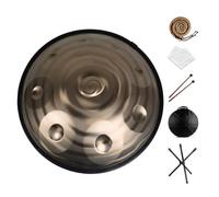 Handpan Drum in D Minor - 22in 9 Note Percussion Instrument for Beginners and Professionals