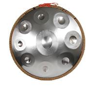 Handpan Drum in D Minor 432/440 Hz,Steel Hand Drum Instrument with Soft Bag, 2 Mallets,Stand,9/10/12 Notes/440Hz/Gold - 9 Notes