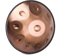 Handpan Drum in D Minor 9 Notes 22 Inch Steel Handpan Instrument 432 Hz Drum with Soft Bag 2 Clappers Stand for Sound Personal Meditation