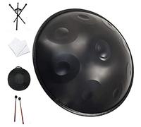 Handpan Drum, In D Minor 9 Notes Steel Hand Drum, D3 A Bb C D E F G A Hand Pan Drums, 22 Inches Tambourine Percussion, for Musical Education Yoga Meditation and Relaxation