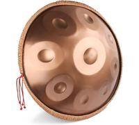 Handpan Drum Instrument, 22 Inch Steel Hand Drum in D Minor, Creates Pleasant Resonance (440Hz)