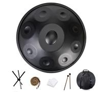 Handpan Drum Instrument 22 Inches 91012 Notes 440HZ Handpan Steel Drum in D Minor with Soft Bag Harmonic Percussion for Sound Personal Meditation Yoga Blue 10 Notes