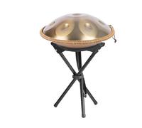 Handpan Drum Instrument 440Hz, D Minor 12 Notes 22" Steel Hand With Soft Bag, 2 Maillets, Stand For Sound Healing, Personal Meditation And Relaxation(12Notes)