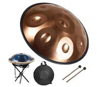 Handpan Drum Instrument - 9/10/12/14 Notes Steel Hand Pan For Adults In D Minor 432Hz/440Hz Handpan Drum Sets, For Meditation, Music Therapy & Live Performances(4440Hz,10 Note)