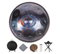 Handpan Drum Instrument for Adults with 9 to 12 Notes in D Minor, Ideal for Camping, Meditation, and Yoga, Tuned to 432HZ or 440HZ