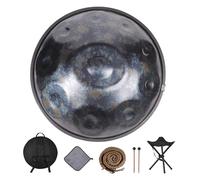 Handpan Drum Instrument for Adults with 9 to 12 Notes in D Minor, Ideal for Camping, Meditation, and Yoga, Tuned to 432HZ or 440HZ