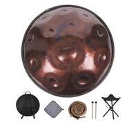 Handpan Drum Instrument for Adults with 9 to 12 Notes in D Minor, Ideal for Camping, Meditation, and Yoga, Tuned to 432HZ or 440HZ