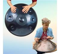 Handpan Drum Instrument - Handpan Drum 22 Inch Percussion Instrument Hand Drum Made Of Steel - Hand Drum In D Kurd Minor, 440 Hz Handpan Drums Percussion Instrument Steel Handpan Drum(440Hz,10Notes)