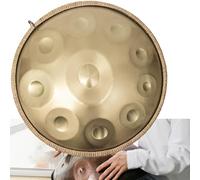 Handpan Drum Instrument, Harmonic Handpan Drum in B2 Minor, 10 Tones 22 Inch Steel Drum, for Sound Healing, Personal Meditation, Yoga, Gift for Music Lovers (432Hz)