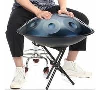 Handpan Drum Instrument In D Minor, 22" Steel Hand Drum, 9 Notes That Produce Pleasant Resonance, With Soft Handpan Bag, Handpan Stand