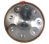 Handpan Drum Instrument In D Minor 9 Notes 22In, D3 A Bb C D E F G A Steel Hand Pan Drums, With Handpan Bag, Drum Tripod, For Music Enthusiast