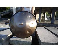Handpan drum instrument in D Minor 9 Notes 432Hz 22 inches Steel Hand Drum with Soft Hand Pan Bag 2 handpan malletHandpan Standdust clothgold