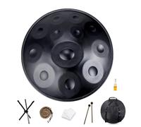 Handpan Drum Instrument, Professional Thickened Stainless Steel Disc with Clear and Stable Tone, Suitable for Beginners and Professionals