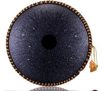 Handpan Drum Instrument, Steel Tongue Drum,14 Notes 14 Inch Drum Flower Pan Drum Tank Drum Percussion Instrument Steel Drum Ethereal Drum E