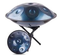 Handpan Drum Instrument with Soft Bag, Mallets, and Tripod, 9/10/12 Notes Percussion for Relaxation and Music Therapy