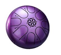 Handpan drum Rain Drum Instrument 5 Inches 8 Tones Hand Drums for Beginner Steel Tongue Mini Pan with Drumsticks(Purple)