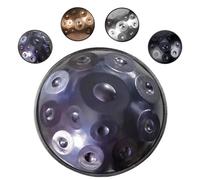 Handpan Drum Set 22" D Minor Hand Drums 9/10/12 Notes Steel Hand Drum Instrument With Carrying Case, Drumsticks, 432Hz/440Hz Sound For Meditation, Music Therapy(Blue,440HZ/12Note)