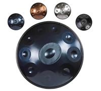 Handpan Drum Set 22" D Minor Hand Drums 9/10/12 Notes Steel Hand Drum Instrument With Carrying Case, Drumsticks, 432Hz/440Hz Sound For Meditation, Music Therapy(Blue,432HZ/10Note)
