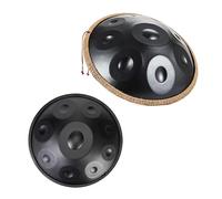 Handpan Drum Set 22 Inches 440Hz 9/10/12 Notes D Minor Steel Drum for Meditation Yoga with Soft Bag Mallets and Stand