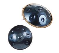 Handpan Drum Set 22 Inches 440Hz 9/10/12 Notes D Minor Steel Drum for Meditation Yoga with Soft Bag Mallets and Stand