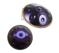 Handpan Drum Set 22 Inches 440Hz 9/10/12 Notes D Minor Steel Drum for Meditation Yoga with Soft Bag Mallets and Stand